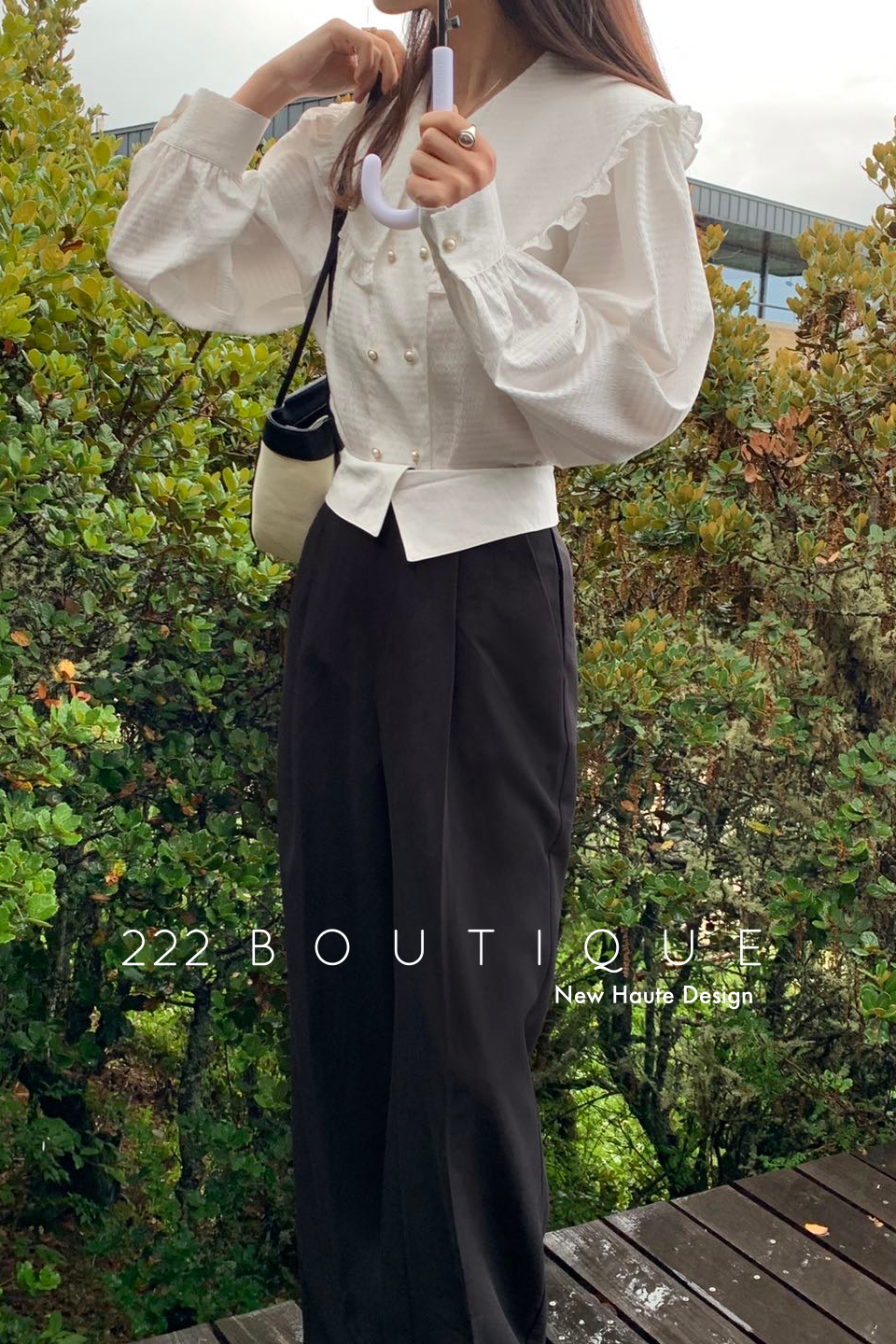 high waist palazzo trousers