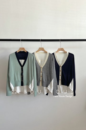 Fine-knit cardigan