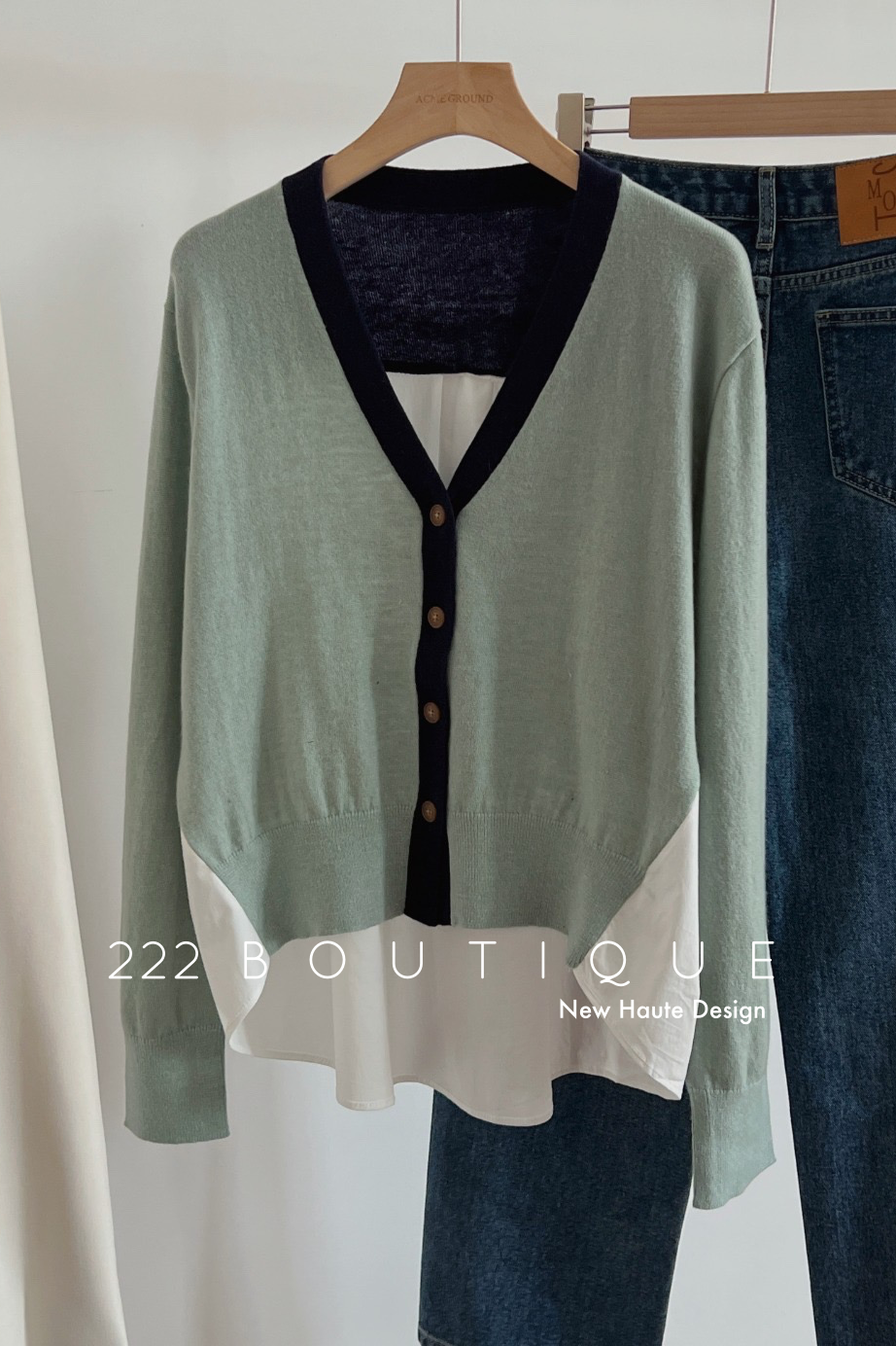 Fine-knit cardigan