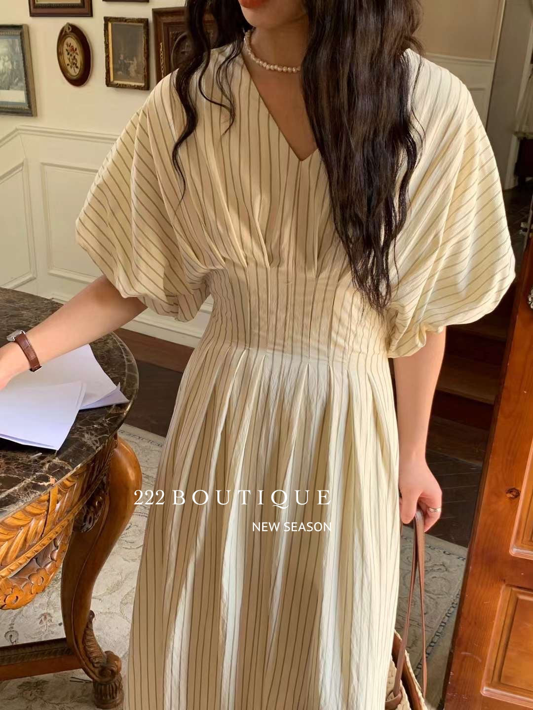 long striped dress