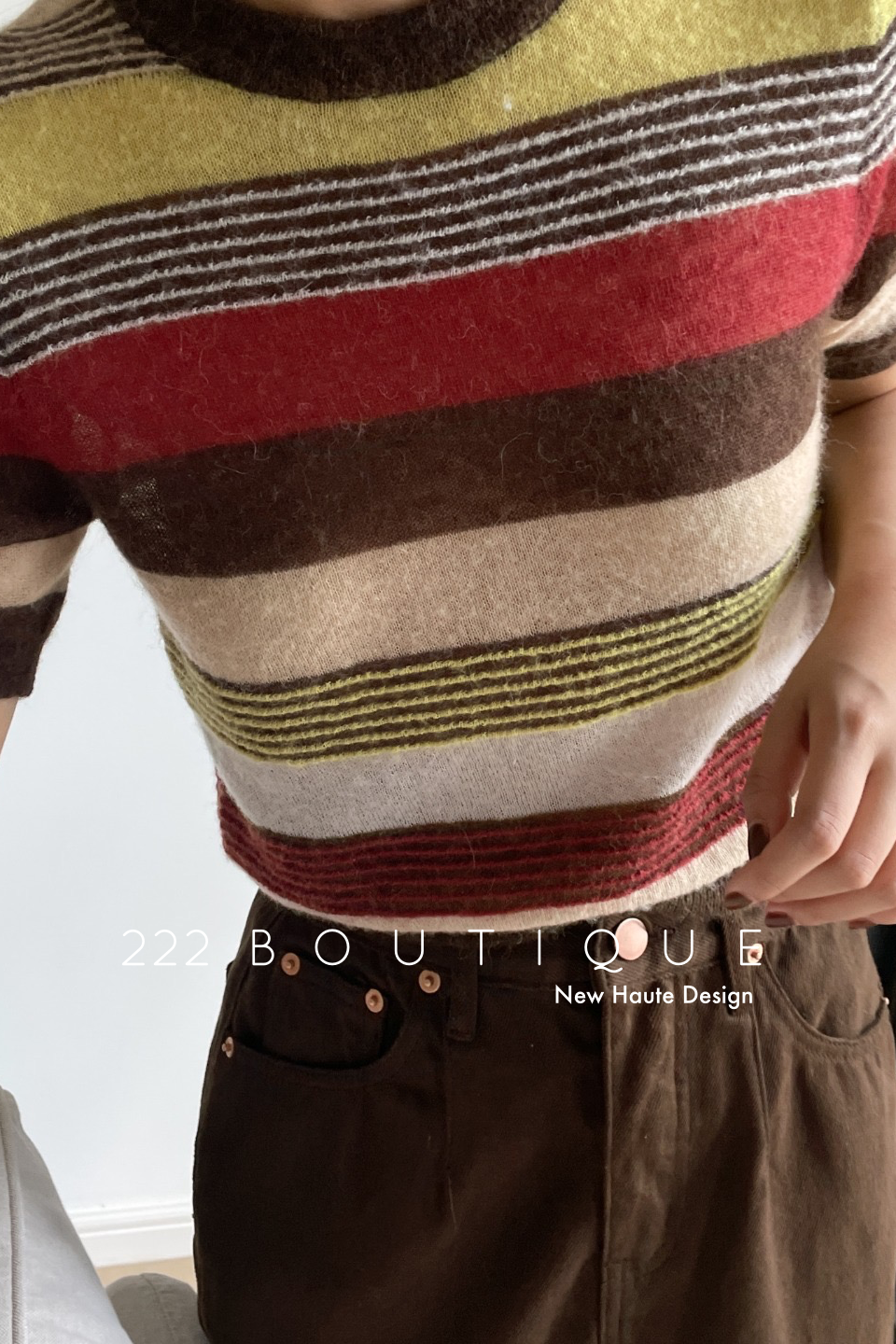 Stripped knit shirt