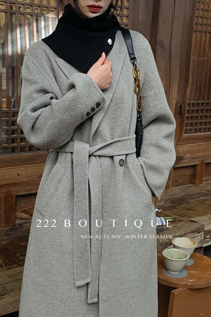 Belt handmade coat