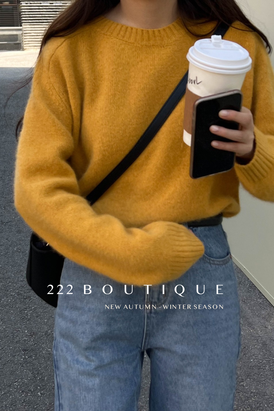 Oversize knit sweater
