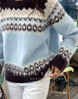 Oversize printed sweater