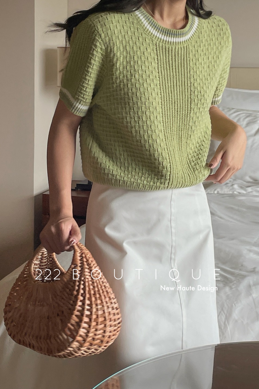 cropped knit sweater
