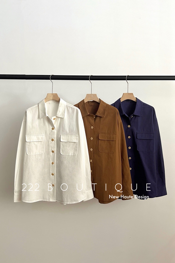 Oversize cotton shirt