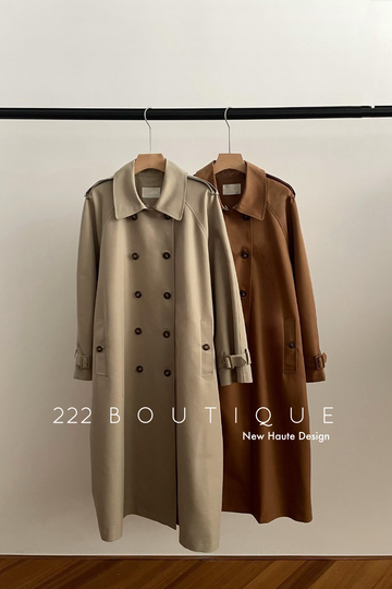 classic cotton trench coat