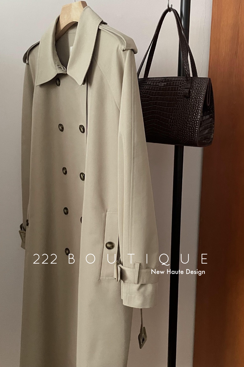 classic cotton trench coat