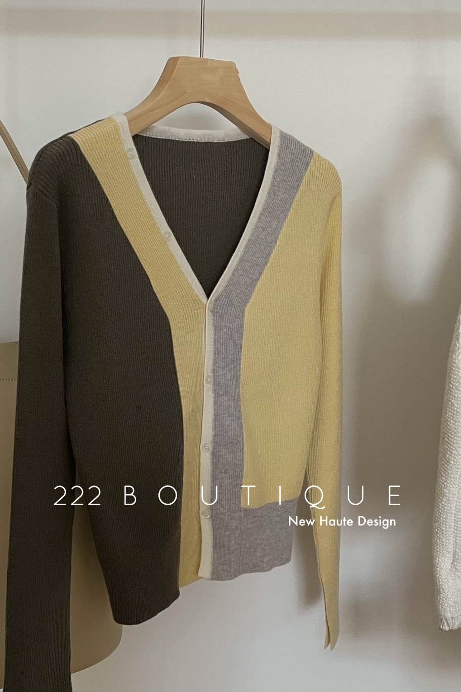 Fine- knit cardigan