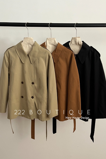 Cotton classic trench coat