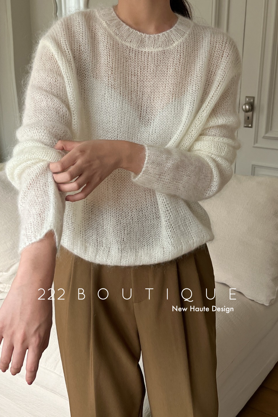 Chunky-knit sweater